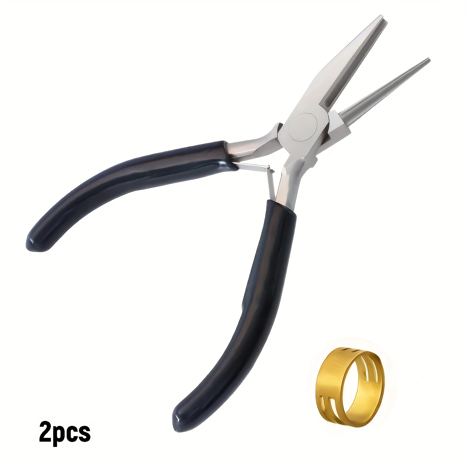 Jewelry Making Loop Pliers - 2/1 szt. czarne szczypce z ostrymi