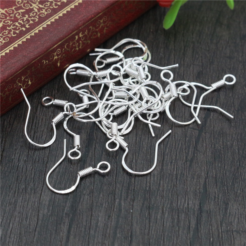 Jewelry Making Earrings - 50 szt. 16mm 925 srebrne metreleje
