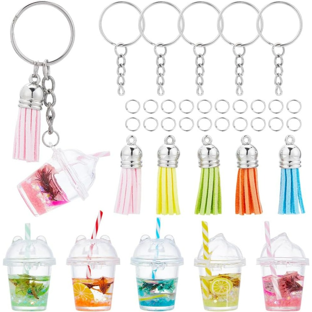 Jewelry Making Chain - 35Pcs DIY 5 Zestaw breloków do
