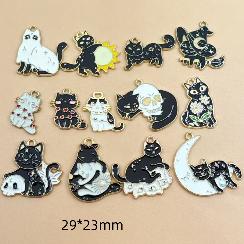 Jewelry Making Earrings - 10 szt. Oryginalne emaliowane zawieszki z