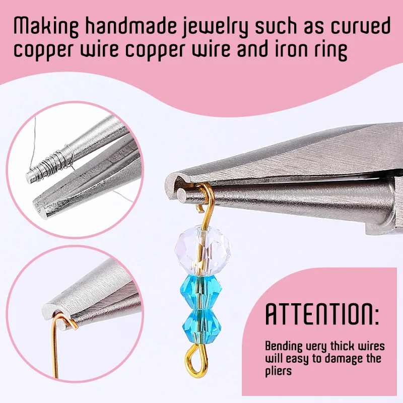 Jewelry Making Loop Pliers - 1 szt. Różowe narzędzie do gięcia