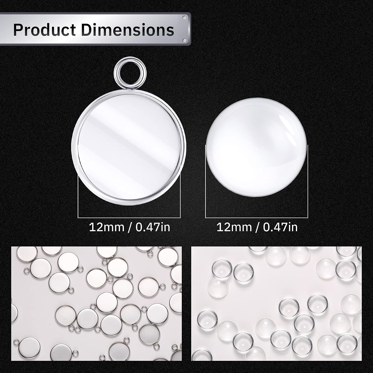 20 sztuk okrągłych bazy z nier – Jewelry Making Tray recenzja i cena