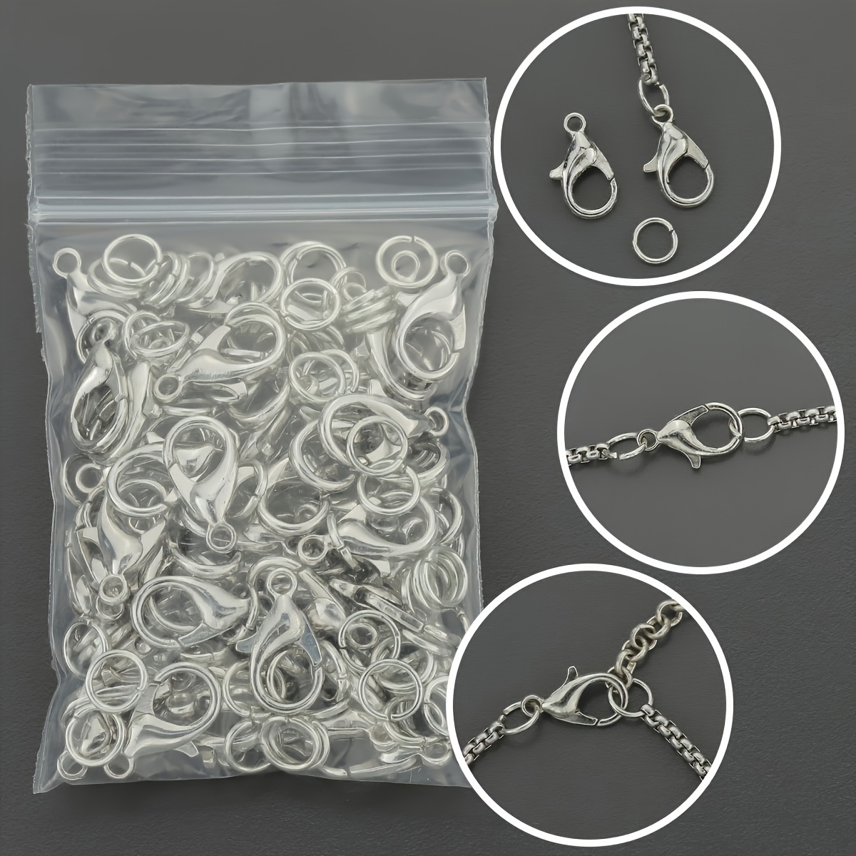 1/2/300 szt. Zapięcia typu kar – Jewelry Making Jump Rings recenzja i cena