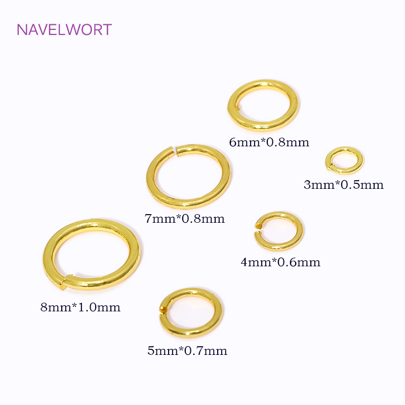 14K/18K pozłacany pierścień dz – Jewelry Making Jump Rings recenzja i cena