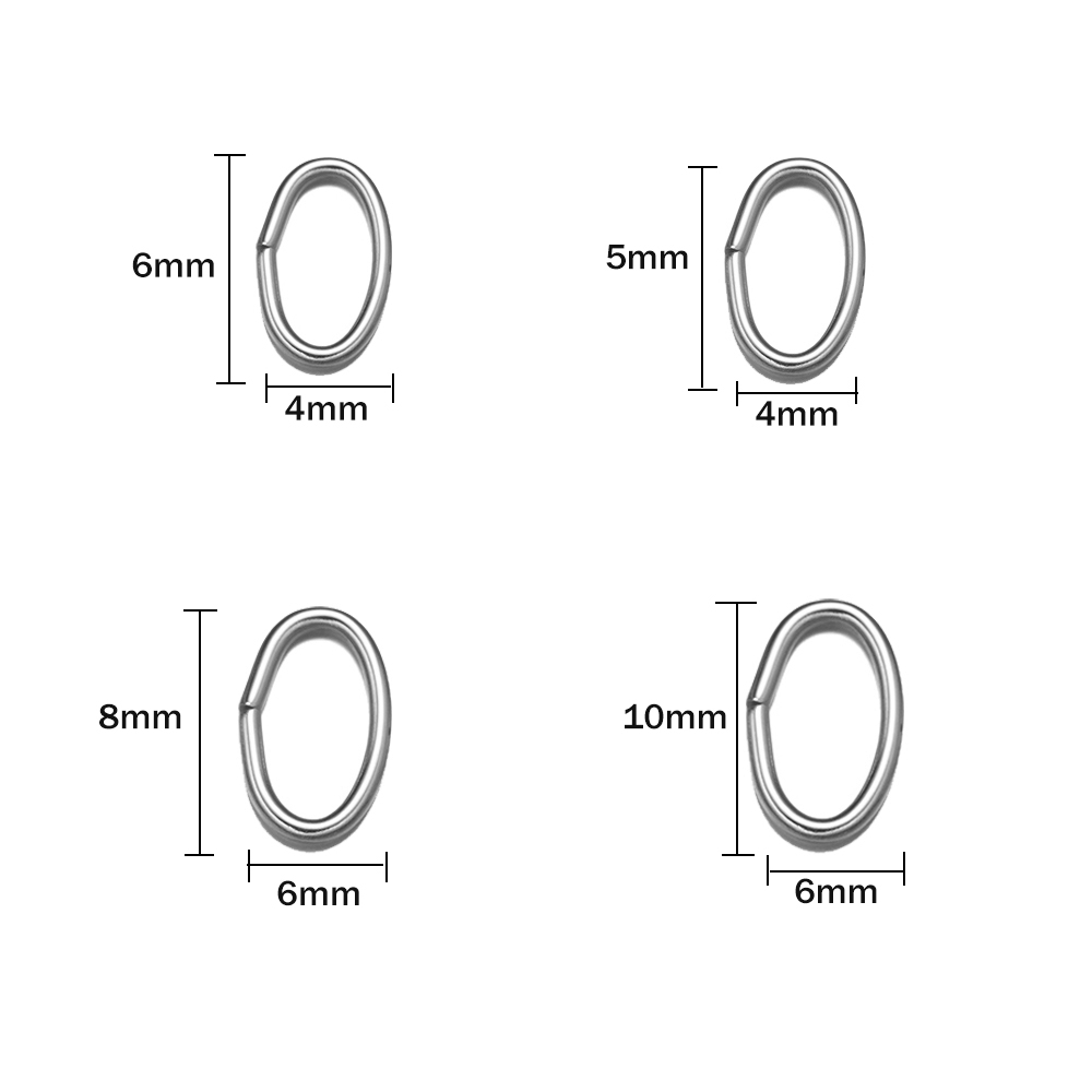 50 szt. 3 Kolory Stal Nierdzew – Jewelry Making Jump Rings recenzja i cena