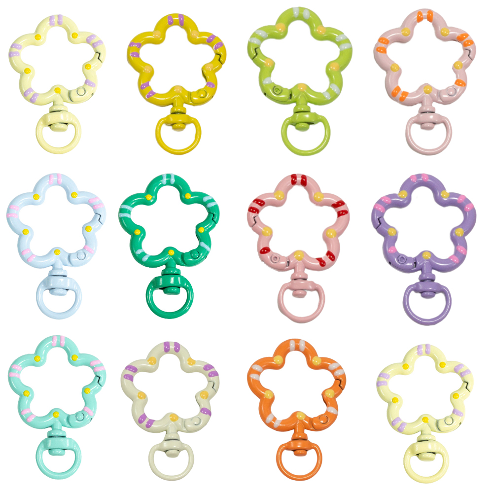 5szt Kwiat Metalowe zatrzaski  – Jewelry Making Chain recenzja i cena