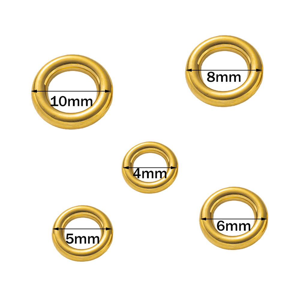 10 szt. Złote kółka ze stali n – Jewelry Making Jump Rings recenzja i cena