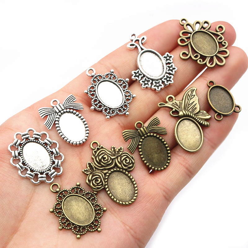 20 szt. 10x14mm metalowy wisio – Jewelry Making Tray recenzja i cena