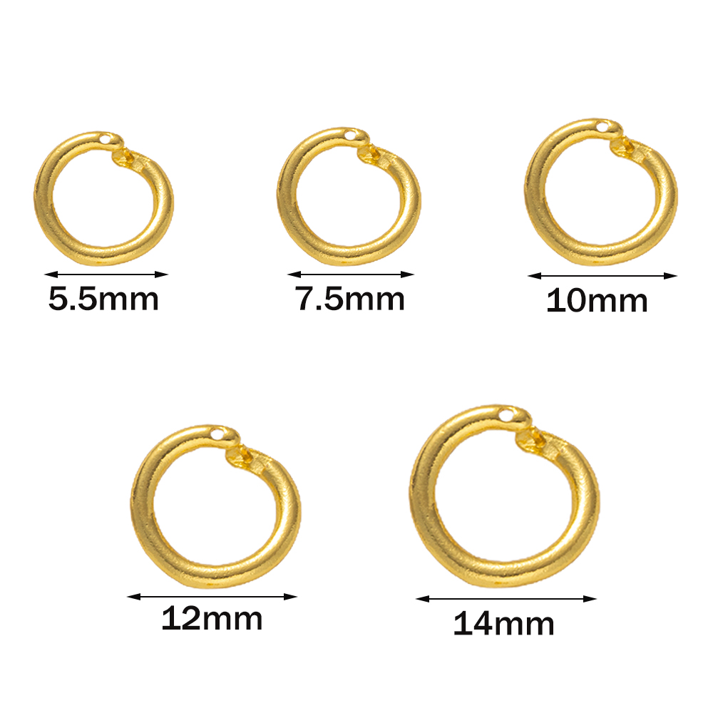 10 szt. pozłacanych 18-karatow – Jewelry Making Jump Rings recenzja i cena