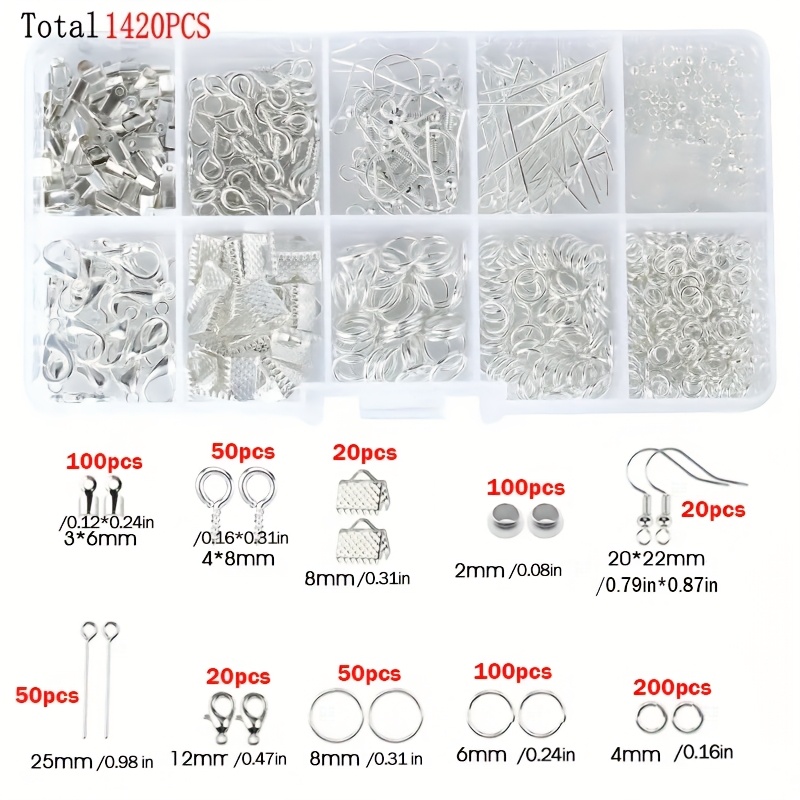 1420 szt. 1 pudełko Zestaw ele – Jewelry Making Jump Rings recenzja i cena