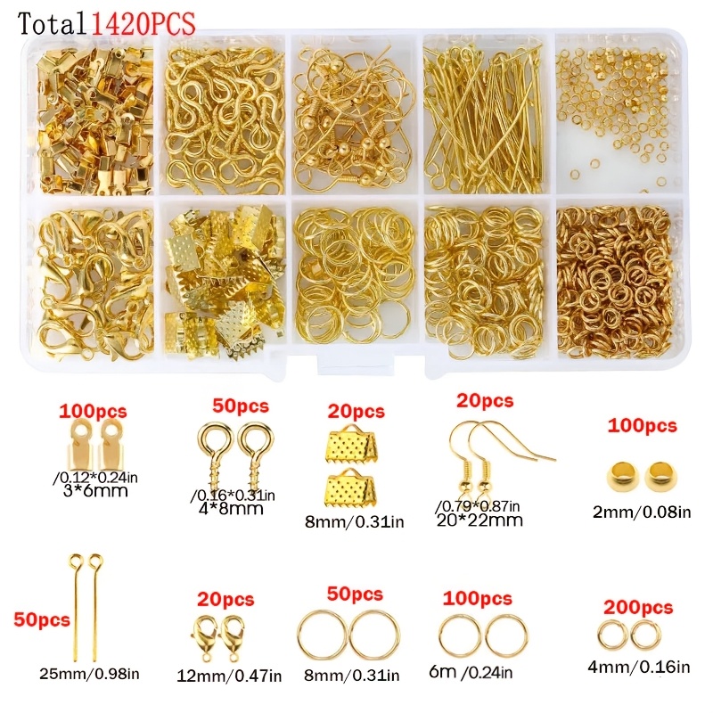 1420 szt. 1 pudełko Zestaw ele – Jewelry Making Jump Rings recenzja i cena